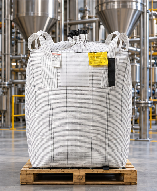 AI-staged Anti-Static application concept for raw-material handling